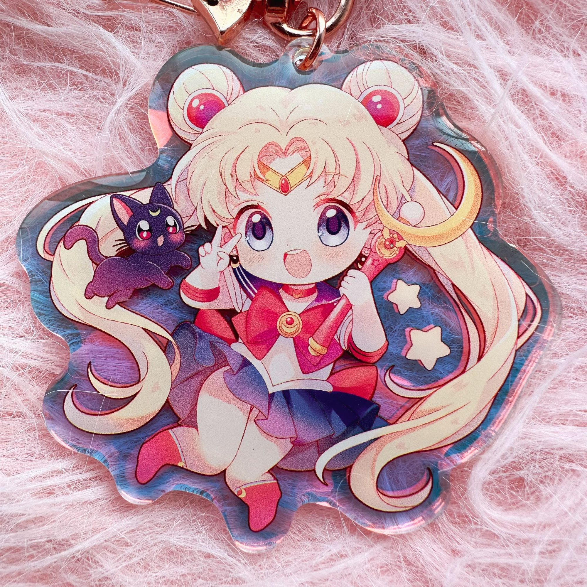 Sailor moon acrylic keychain complete set sagami popular illumination art